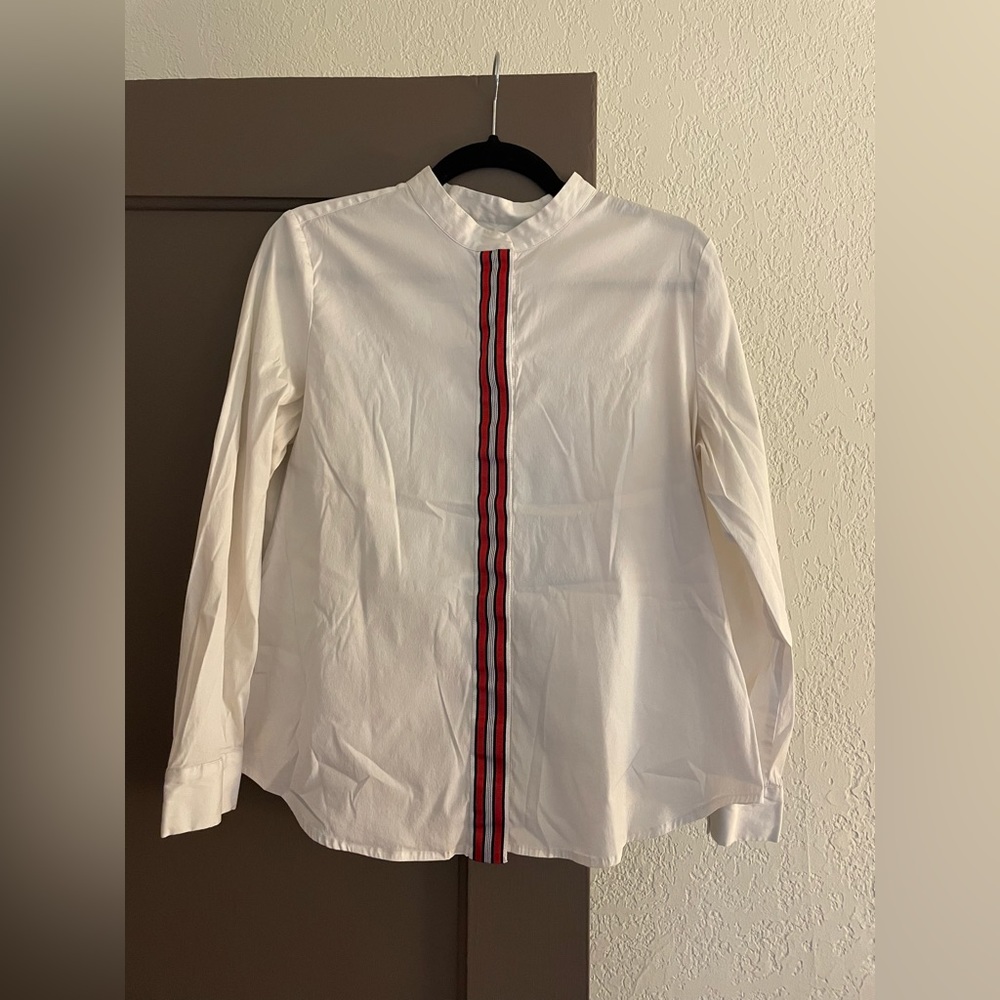 Halogen Button Down With Ribbon Detail - image 1
